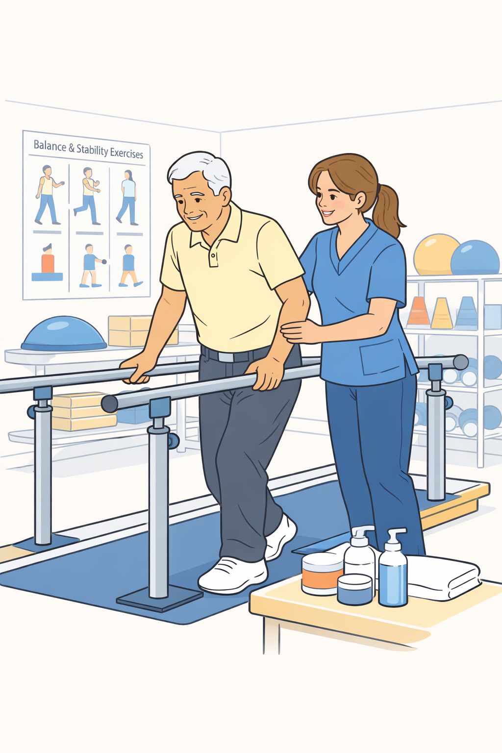 Mobility and balance training physiotherapy